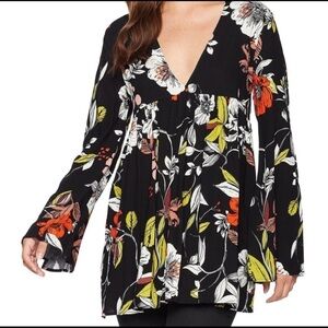 Free People Bella floral tunic